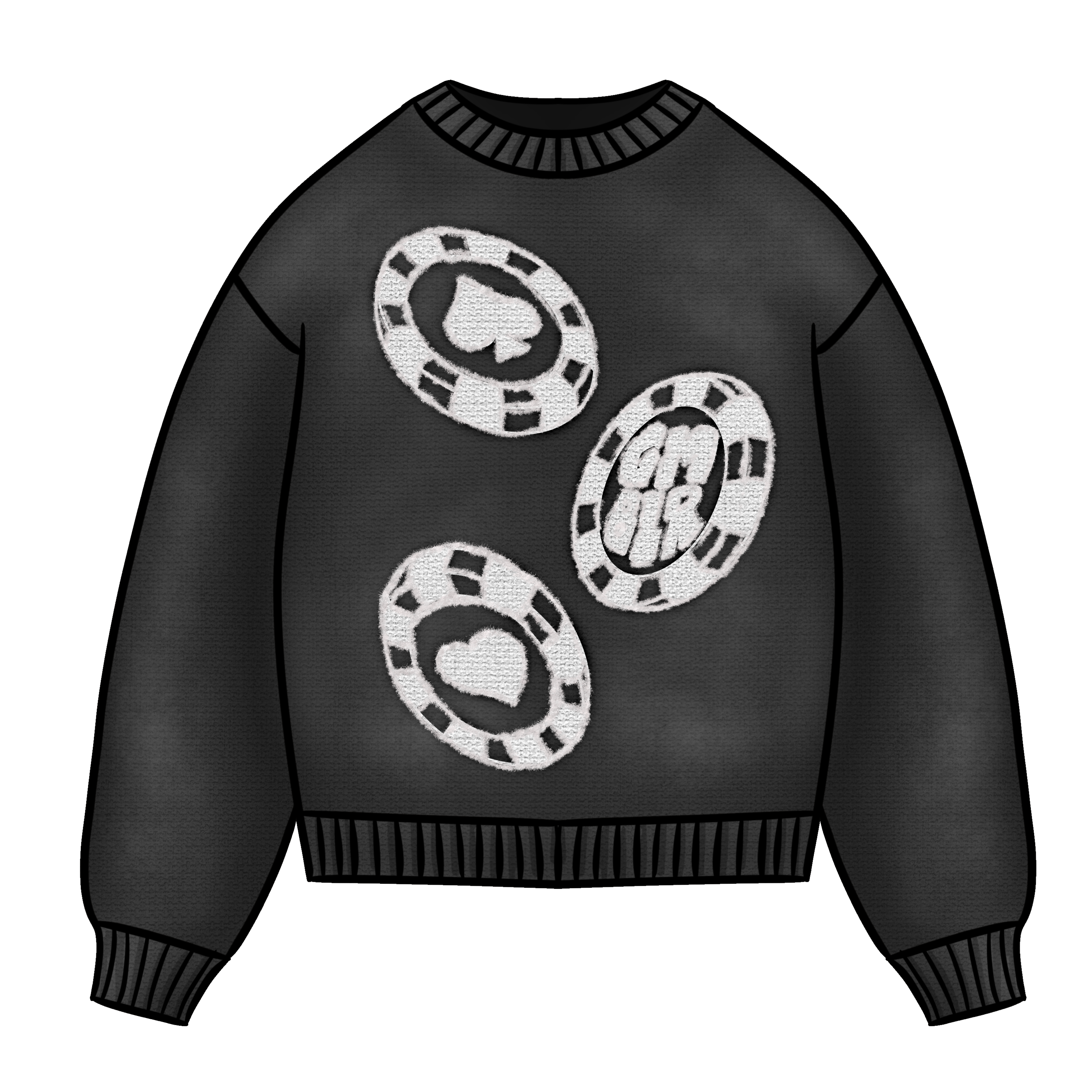 GMBLR Signature Knit Long Sleeve - Black